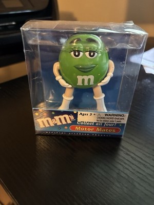 Vintage 2003 Green M&M Motor Mates Limited Edition Dashboard Display w/ Stand