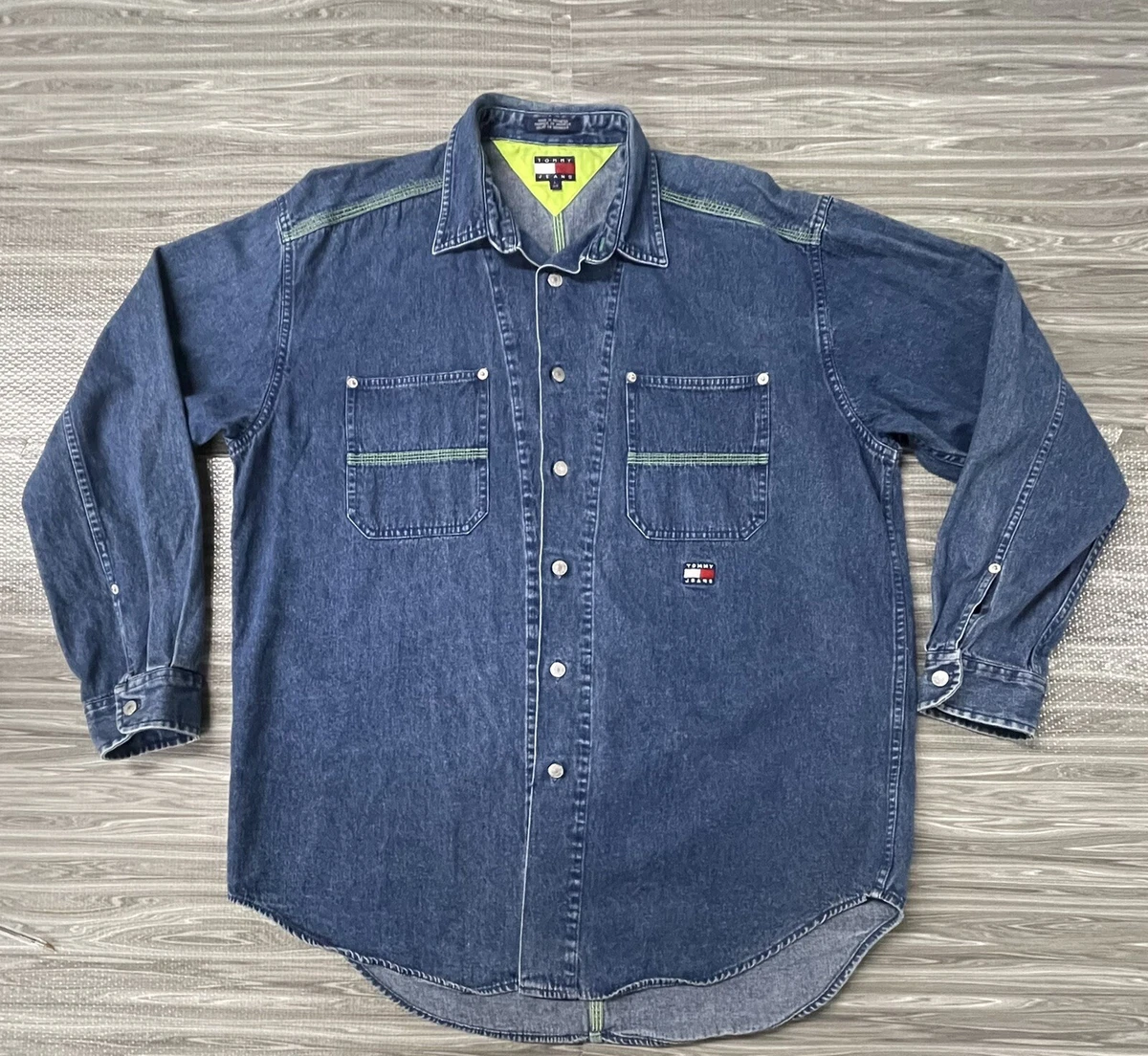 Tommy hilfiger clearance men's denim shirt