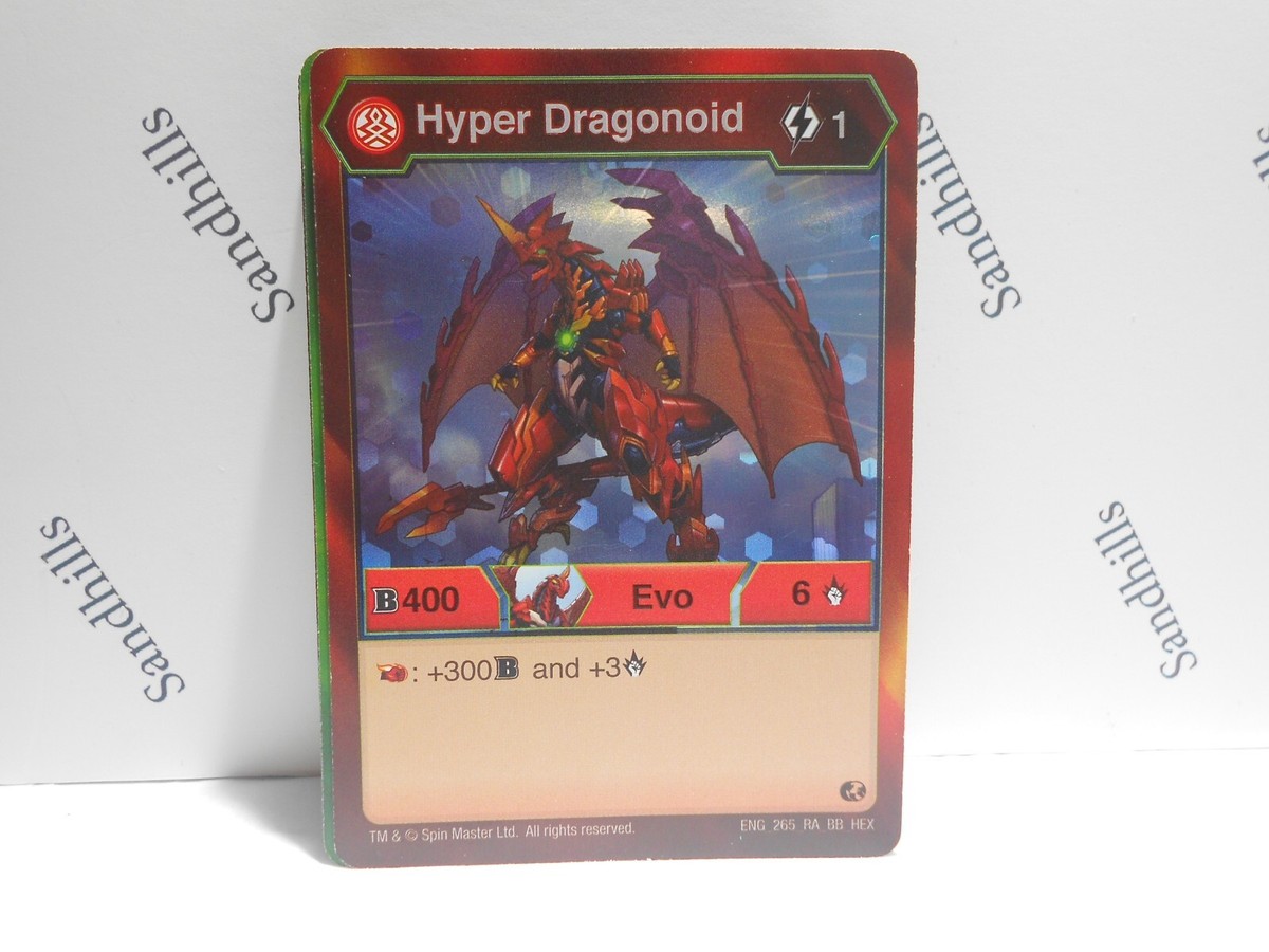 Bakugan Hyper Dragonoid Card Evo Bakugan Brawlers ENG 265 RA BB HEX