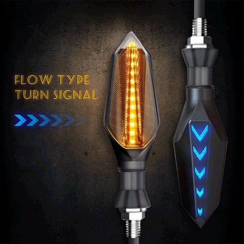 LED Turn Signal Sequential Flowing Brake Lights For Motorcycle Yamaha MT07 FZ-09 - Picture 4 of 11