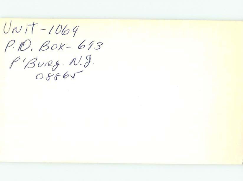 Pre1980 RADIO CARD Petersburg Near Tuckahoe & Seaville & Woodbine