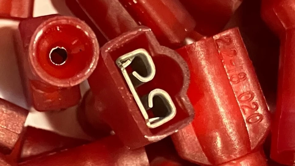 100x T&B RAD18-18377 0.187" Female Disconnects Nylon Insulated USA Made Shipped! - Image 4 of 4