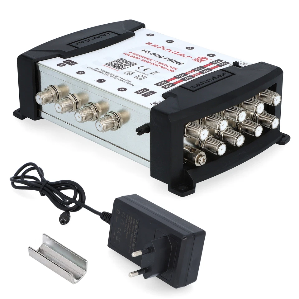 Zehnder 9/8 Multischalter 8 Teilnehmer 2 Satelliten - Regelbare Terrestrik - Bild 2 von 4