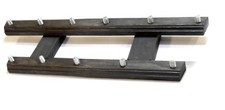 11 BEER TAP HANDLE DISPLAY BASE 2 LEVELS OF DISPLAY BLACK FINISH