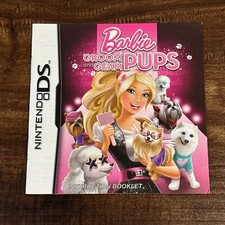 Barbie Groom and Glam Pups Dogs Puppy Nintendo DS Instruction Manual Only