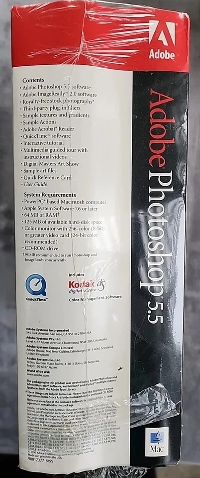 Adobe Photoshop 5.5 for MAC For Image Editing For Macintosh New  - Image 4 of 4