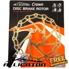 ALLIGATOR Crown Disc Brake Rotor 160mm 180mm 203mm - Titanium MTB Road Bike