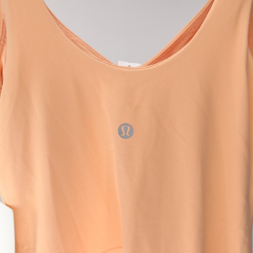 Lululemon Align Dress Womens Tank Peach Bellini Orange Nulu Short Liner Sz NWT - Bild 3 von 39