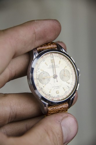 Vintage Exactus Chronograph Landeron 48 Running | eBay