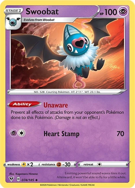 Swoobat 074/185 Swsh04: Vivid Voltage