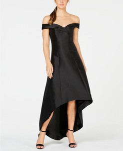 calvin klein off the shoulder long dress