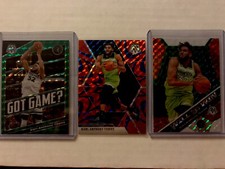 Karl Anthony Towns 2019-20 Mosaic Got Game Green Prizm Will To Win Blue Reactive
