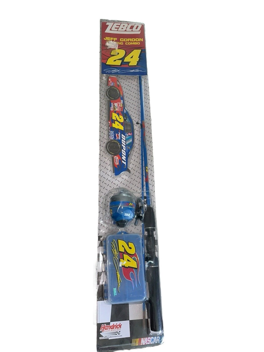 New RARE 2003 ZEBCO NASCAR 24 JEFF GORDON FISHING REEL Nascar Set