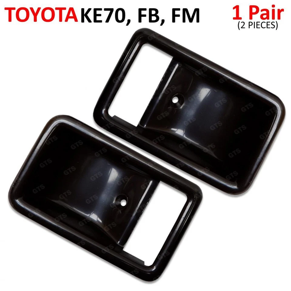 Pair Inner Door Handle Bezel For Toyota Corolla KE70 KE75 TE71 TE72 1980 - 1985 Foto 3 de 4