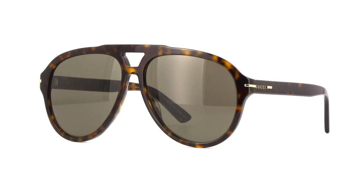 Gucci GG1443S Dark Havana/Brown (003) Sunglasses | eBay