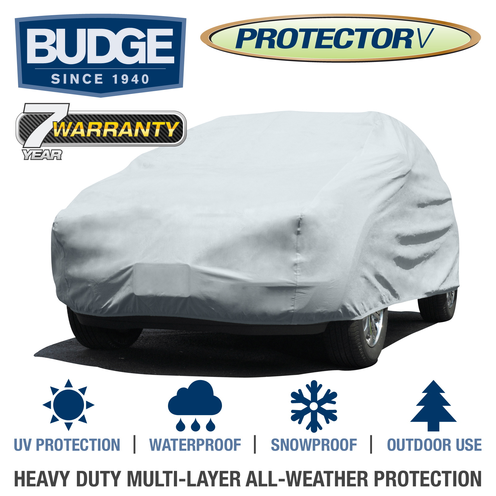 Budge Protector V SUV Cover Fits Toyota RAV4 2014 | Waterproof | Breathable