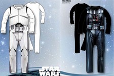 STAR WARS Kostüm Fasching Anzug Storm Trooper Darth Vader 4-5, 6-7 Jahre  NEU