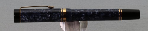 FOUNTAIN PEN PARKER DUOFOLD CENTENNIAL BLUE MARBLE NIB F - Picture 7 of 9