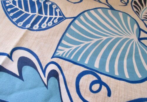 "Waverly Inspirations 100% Tessuto Anatra Cotone Foglie Blu Turchese 1 1/4 x 53" - Foto 4 di 7