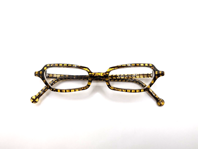 LA Eyeworks Vintage Eyeglasses - Frames Only L.A.Eyeworks Eyeglasses Bent 602 One Pair Brown/Teal Italy  main image 3