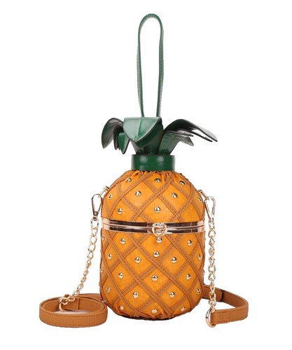 Diophy distressed studded leather backpack Diophy Studded Backpack - Clothing in Cognac | Buckle main image 4