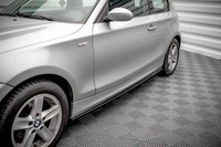 Seitenschweller Ansatz FüR BMW 1Er E81 Facelift Schwarz Hochglanz Schweller
