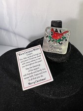 Blessings at Christmas Wishes Bird Cardinal T...