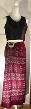 Thai traditional pattern woven sarong, Thai wrap sarong, Thai wrap skirt