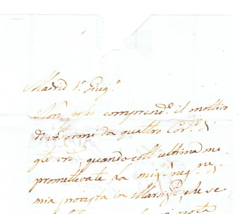 Lettera del 1779 da MADRID a GENOVA (Repubblica di Genova) - Imagen 3 de 4