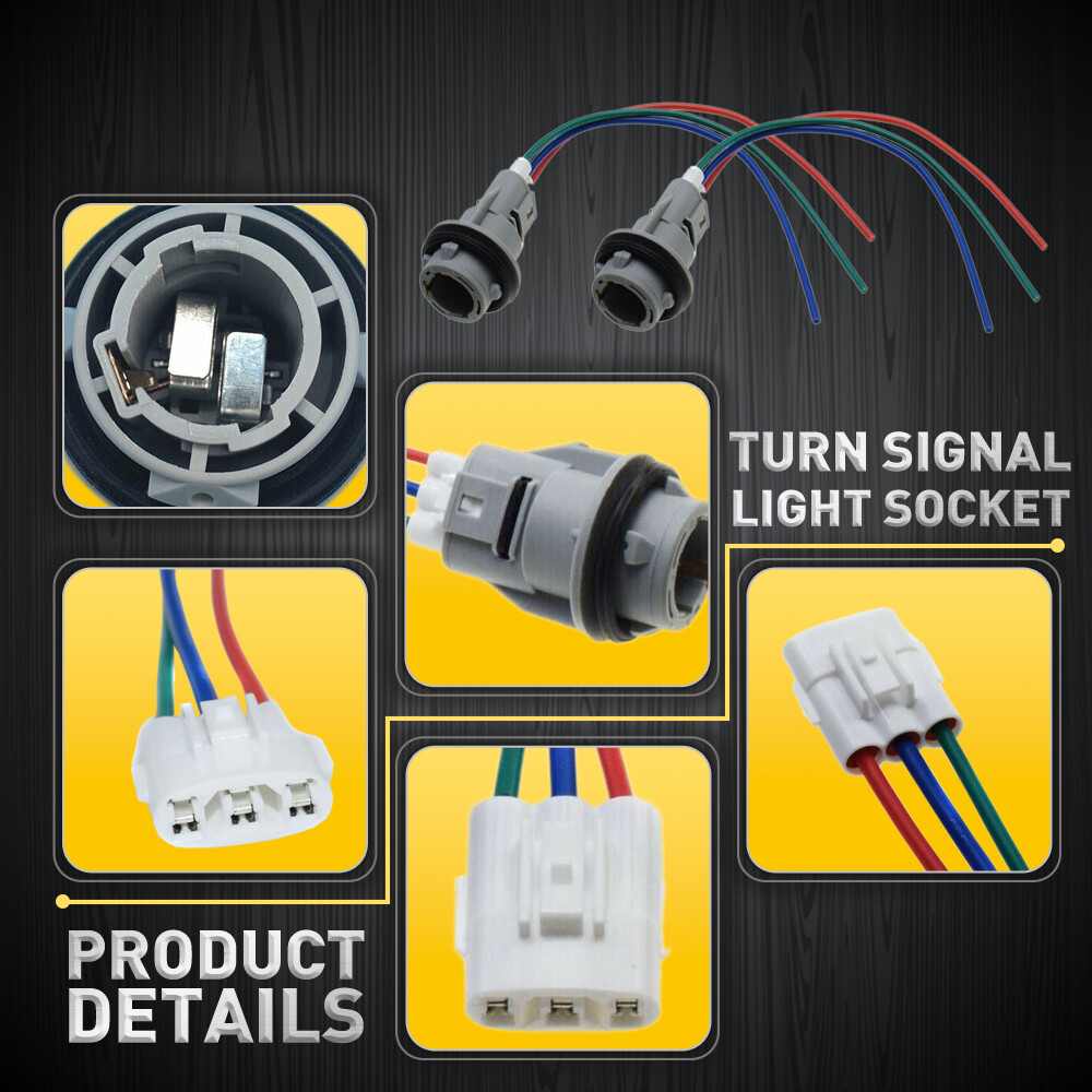 For Honda Acura Blinker Turn Signal Light Socket Connector Harness