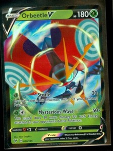 Pokemon ORBEETLE V 020/185 Vivid Voltage - ULTRA RARE HOLO - - MINT