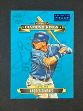 2021 Panini Diamond Kings Debut Andres Gimenez Blue Artist Proof #DDK-NM