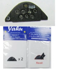 Yahu Models 1/48 Stearman PT-17 Kaydet Instrument Panel for Revell kit