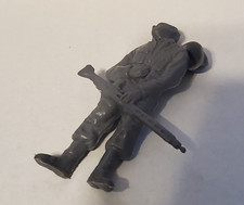 1960's Louis Marx WW2 World War 2 II Gray German Soldier 60MM Figure Injured