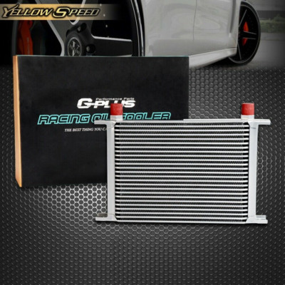 25 Row 10AN Aluminum Engine Oil Cooler Silver New Fit For Universal 