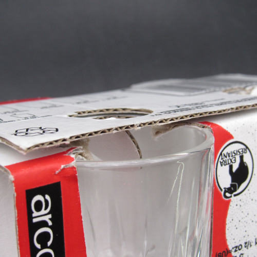 Arcoroc Lancier Shot Glass, Set of Four (4), Open Box, 1 1/2 oz, France - Picture 13 of 13