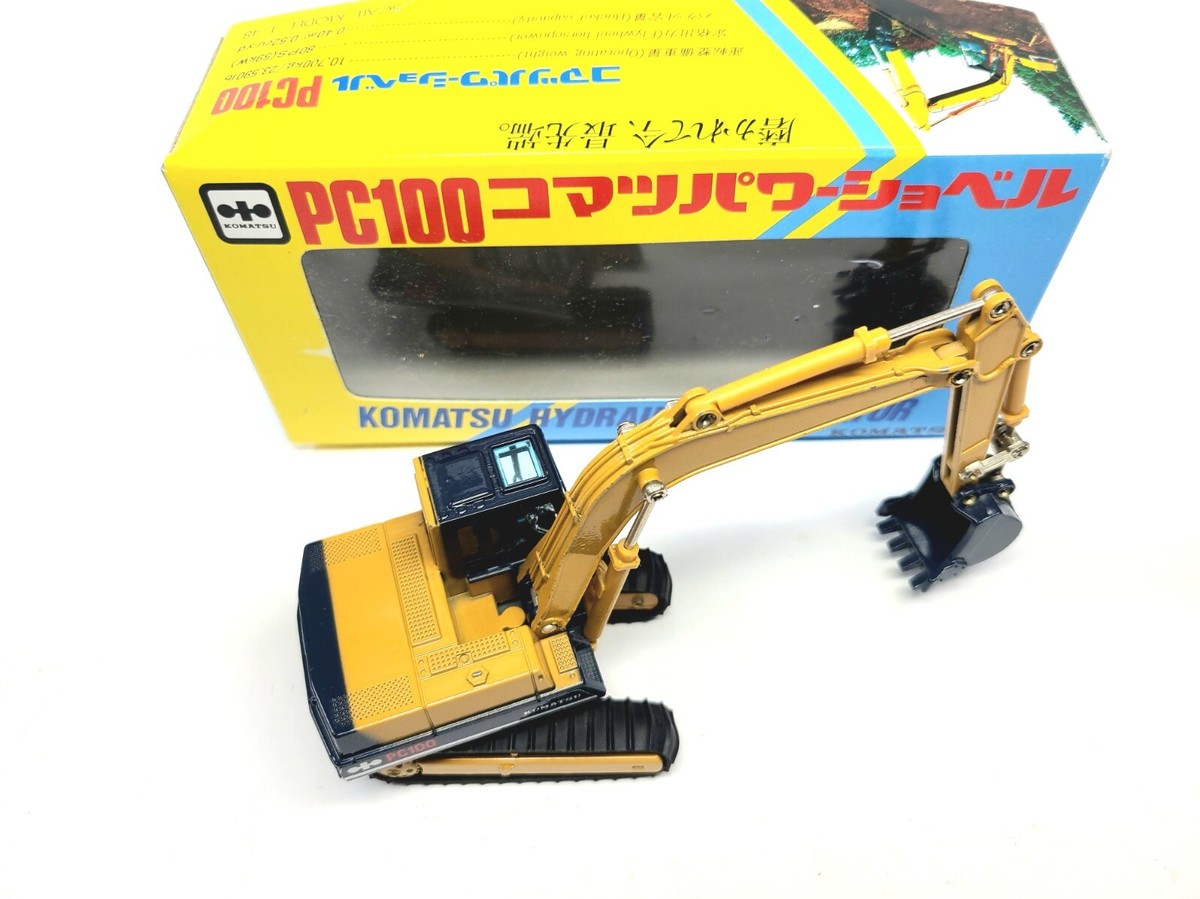 Komatsu PC100 Excavator - Shinsei 1:48 Scale Diecast Model #613