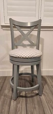 Repick Barstools Seat,Seat Height Counter Height Swivel Barstools With X-Back