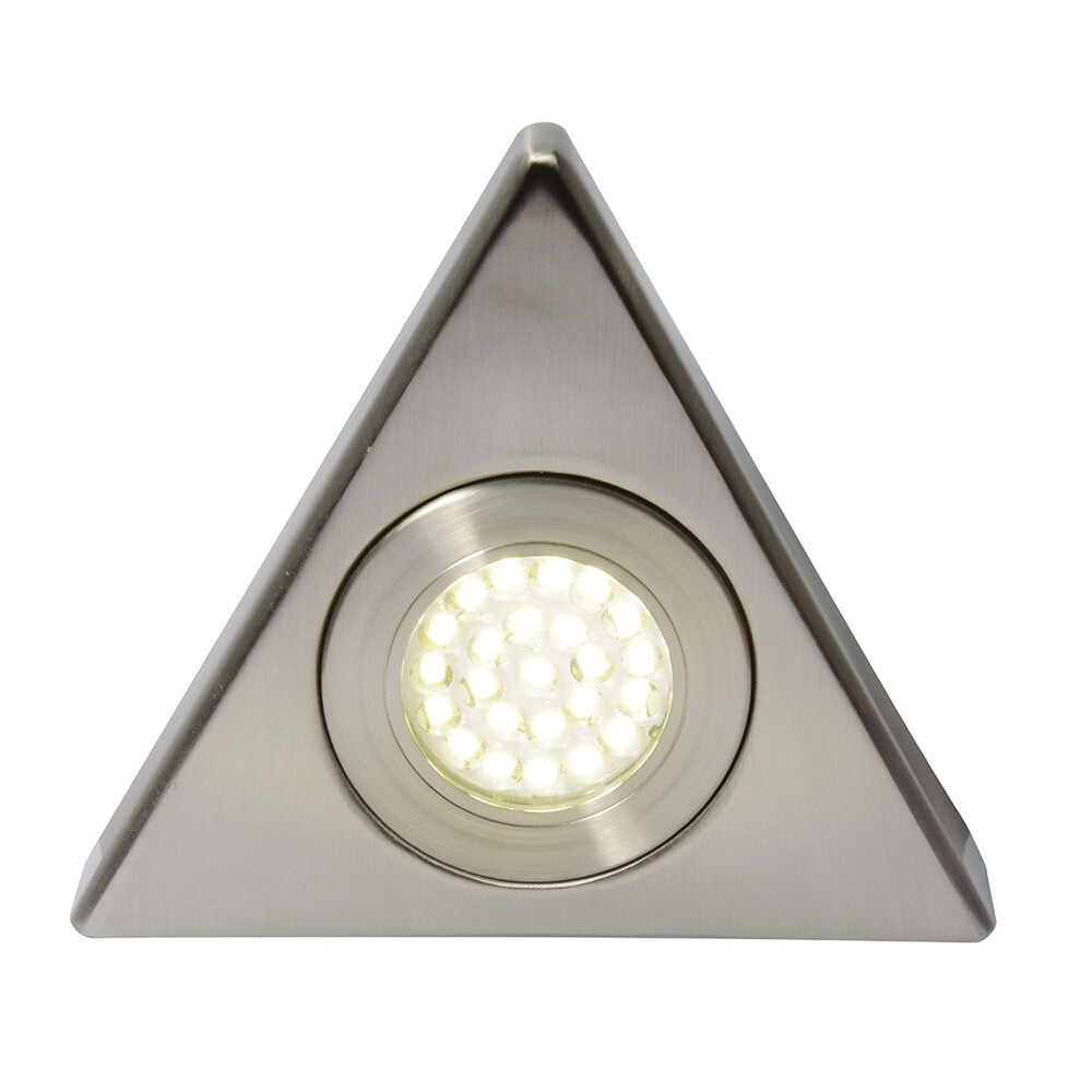 Litecraft Under Cabinet Light 1.5 Watt Triangular LED - Satin Nickel Clearance