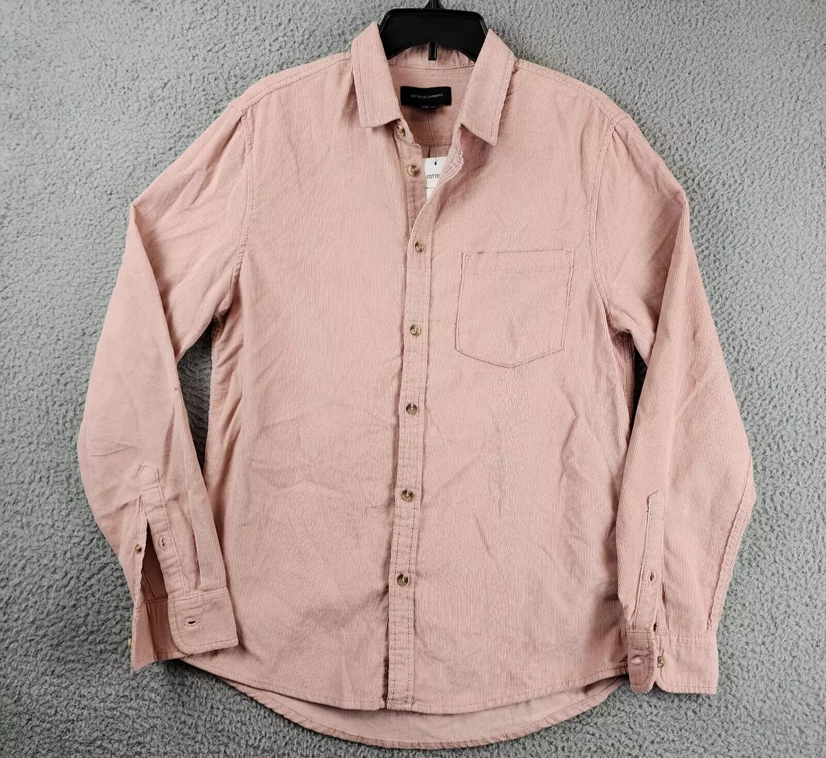 Pink corduroy cheap shirt mens