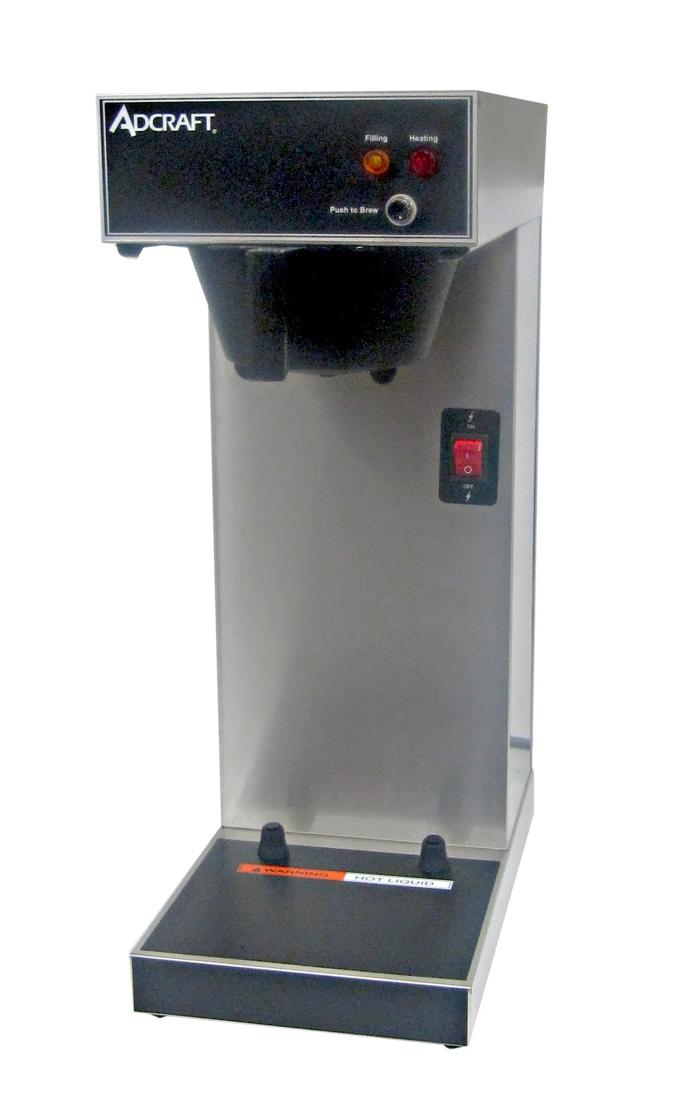 Adcraft UB-289 SS Single Airpot Coffee Brewer 3.8gal / Hour Capacity