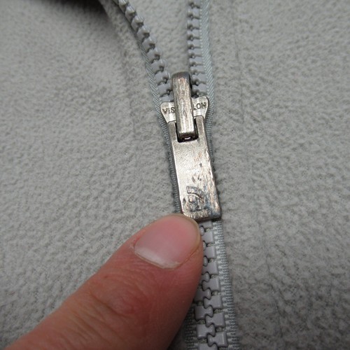The North Face Jacket Girl Medium Cream Zip Pockets Fleece Full Zip Outdoor Hike - Picture 10 of 16