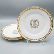 Louis Philippe Sevres Service Des Princes Dinner Plates 8 7/8" - Set of 3
