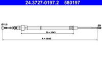 Ate Handbremsseil L/R FüR Ibiza 3 Fabia Praktik 2 Polo 4 1.0-2.0 12.95- Oe
