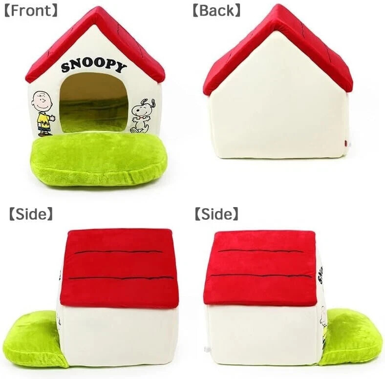 Snoopy Garden Dog House Bed Pet Paradise Red Roof W 54 x D 50 x H