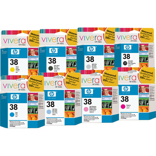 8 Original HP Tinte Photosmart Pro B9180 B8850 / Nr. 38 Multipack C9412A -C9419A - Bild 1 von 1