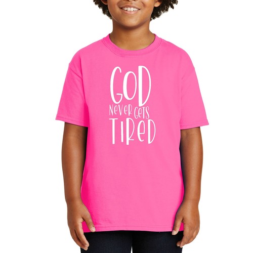 Camiseta juvenil manga corta Say it Soul - Dios nunca se cansa - Imagen 5 de 10