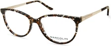 Marcolin MA5019 056 Havana Plastic Optical Eyeglasses Frame 54-16-140 5019 RX AB