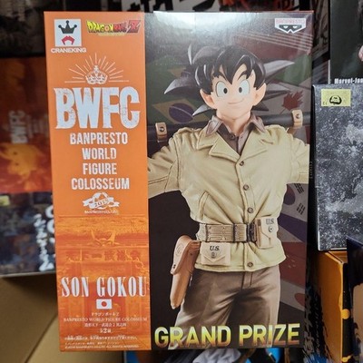 BANPRESTO BWFC Son Goku Figure Dragon Ball Army Uniform New Sealed