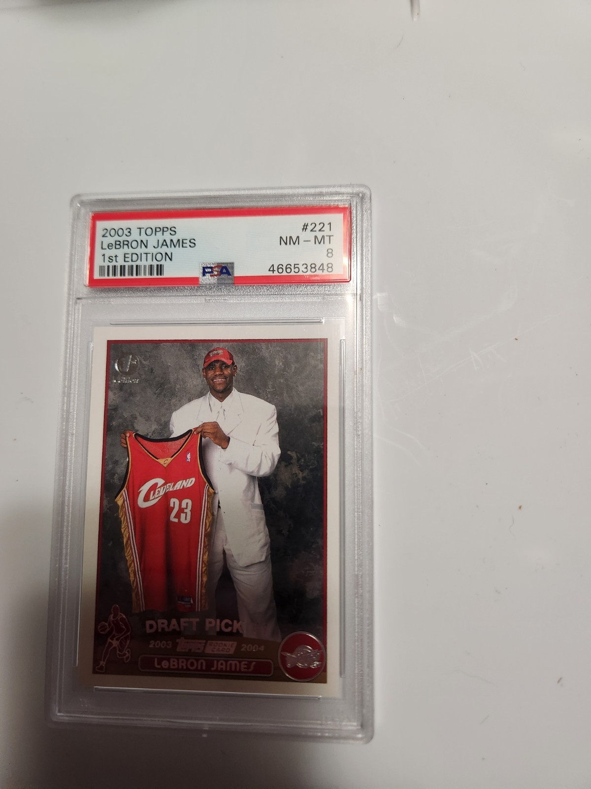 lebron james first edition card LeBron James 2003 Topps #221 First Edition Price Guide